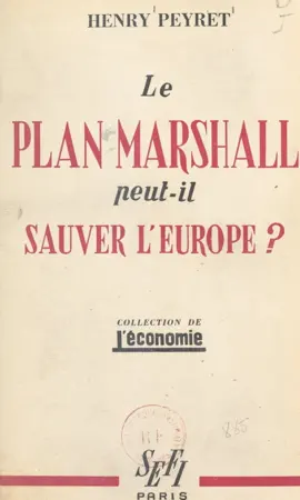 Read: Le plan Marshall peut-il sauver l'Europe Book ?