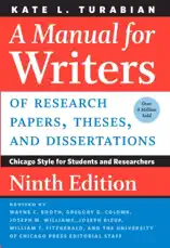 A Manual for Writers of Research Papers, Theses, and Dissertations, Ninth Edition