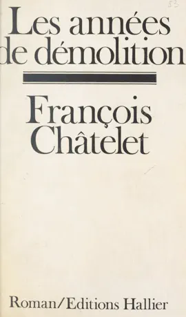 Read: Book Les années de démolition