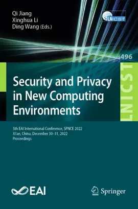 Read: Security and Privacy in New Computing Environments Book