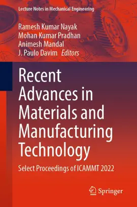 Read: Recent Advances in Materials Book and Manufacturing Technology