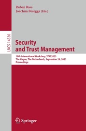 Security and Trust Management - Ruben Rios & Joachim Posegga