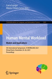 Human Mental Workload: Models and Applications - Luca Longo & Maria Chiara Leva
