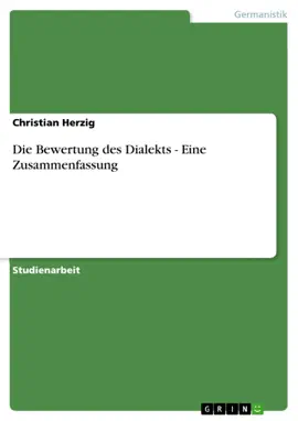Read: Die Bewertung des Dialekts - Eine Book Zusammenfassung