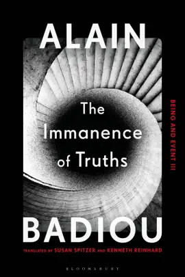 Read: The Immanence of Truths Book