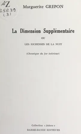 Read: La dimension supplémentaire ou les Book richesses de la nuit
