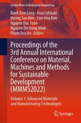 Read: Book Proceedings of the 3rd Annual International Conference on Material, Machines and Methods for Sustainable Development (MMMS2022)