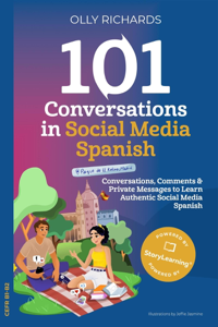 101 Conversations in Social Media Spanish - Olly Richards Cover Art