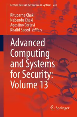 Read: Advanced Computing and Systems for Security: Book Volume 13