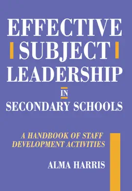 Read: Effective Book Subject Leadership in Secondary Schools
