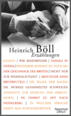 Erzählungen - Heinrich Böll & Jochen Schubert