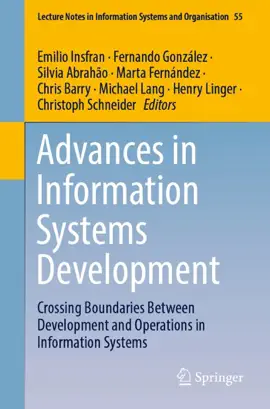 Read: Book Advances in Information Systems Development