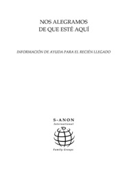 Nos alegramos de que esté aquí...Información de ayuda para el recién llegado - S-Anon International Family Groups