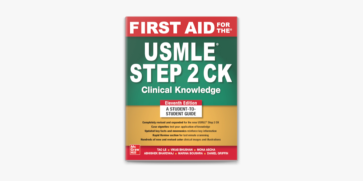 First Aid for the USMLE Step 2 CK, Eleventh Edition on Apple Books