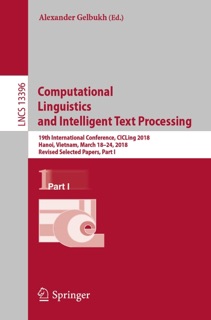 Computational Linguistics and Intelligent Text Processing by Alexander Gelbukh