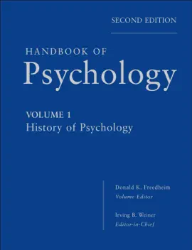 Read: Handbook of Book Psychology, History of Psychology