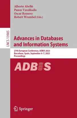 Read: Book Advances in Databases and Information Systems