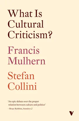 Read: What Book Is Cultural Criticism?