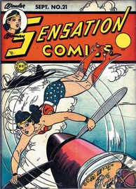 Sensation Comics (1942-) #21 - William Moulton Marston, Ted Udall, Evelyn Gaines, Bill Finger, Irwin Hasen, Frank Godwin, Sheldon Moldoff, Frank Harry, Howard Purcell & Harold Sharp