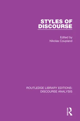 Read: Styles of Discourse Book