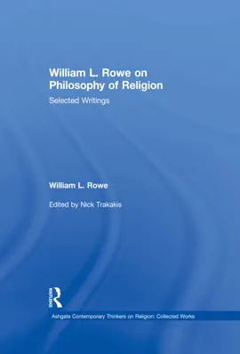 Read: William L. Book Rowe on Philosophy of Religion
