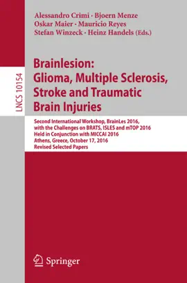 Read: Brainlesion: Glioma, Book Multiple Sclerosis, Stroke and Traumatic Brain Injuries