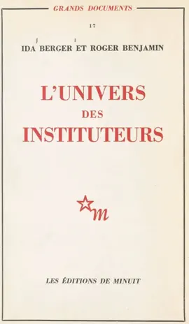 Read: Book L'univers des instituteurs