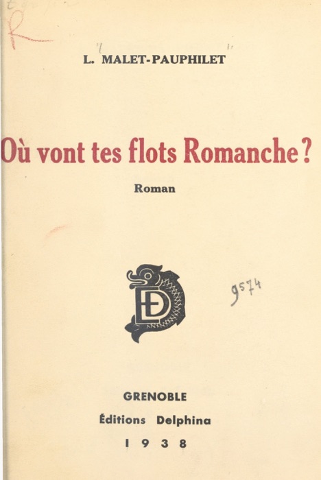 Où vont tes flots, Romanche ?