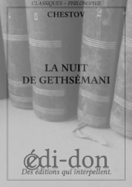 La nuit de Gethsémani - Léon Chestov