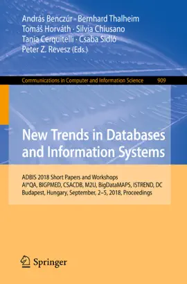 Read: New Trends Book in Databases and Information Systems