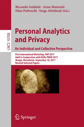 Read: Personal Analytics Book and Privacy. An Individual and Collective Perspective