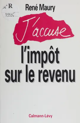 Read: J'accuse l'impôt sur le Book revenu