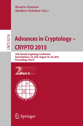 Read: Advances in Cryptology -- Book CRYPTO 2015