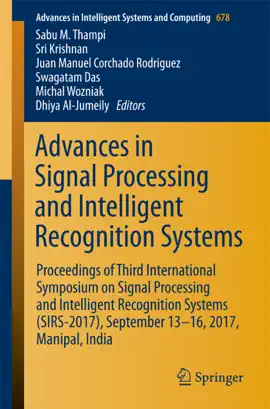 Read: Advances in Signal Book Processing and Intelligent Recognition Systems