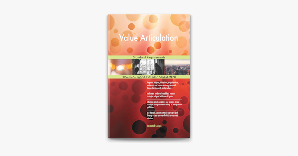  value articulation standard requirements de gerardus blokdyk em apple