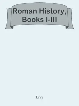 Read: Roman History, Books I-III Book