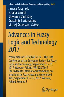 Read: Advances in Fuzzy Logic and Technology 2017 Book