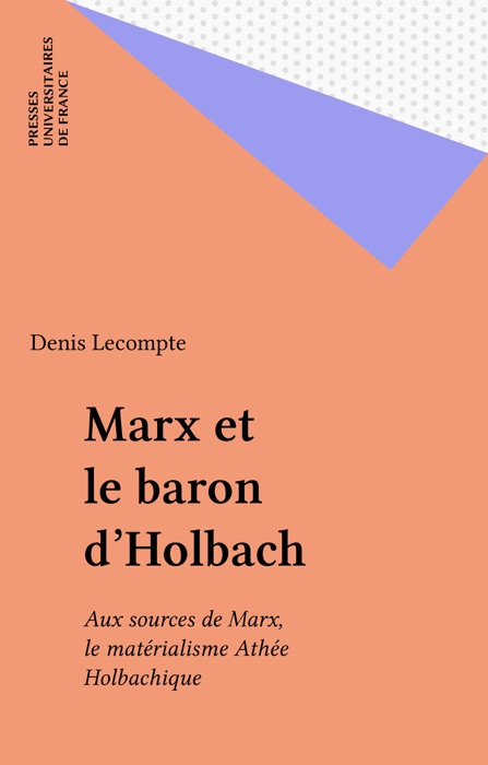 Marx et le baron d'Holbach