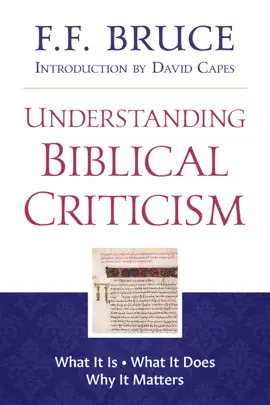 Read: Understanding Book Biblical Criticism