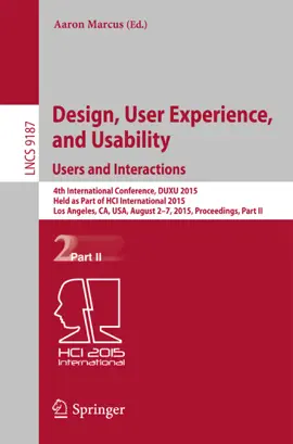 Read: Design, User Book Experience, and Usability: Users and Interactions