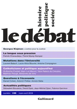 Read: Le Débat Book N° 199  (mars - avril 2018)
