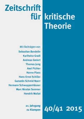 Read: Zeitschrift für kritische Theorie / Zeitschrift für kritische Book Theorie, Heft 40/41
