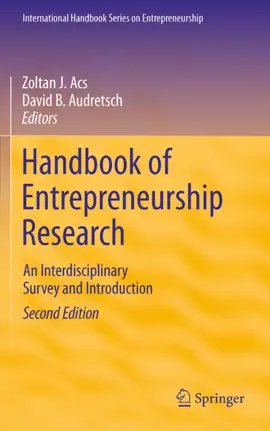 Read: Handbook of Entrepreneurship Research Book