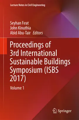 Read: Proceedings of Book 3rd International Sustainable Buildings Symposium (ISBS 2017)