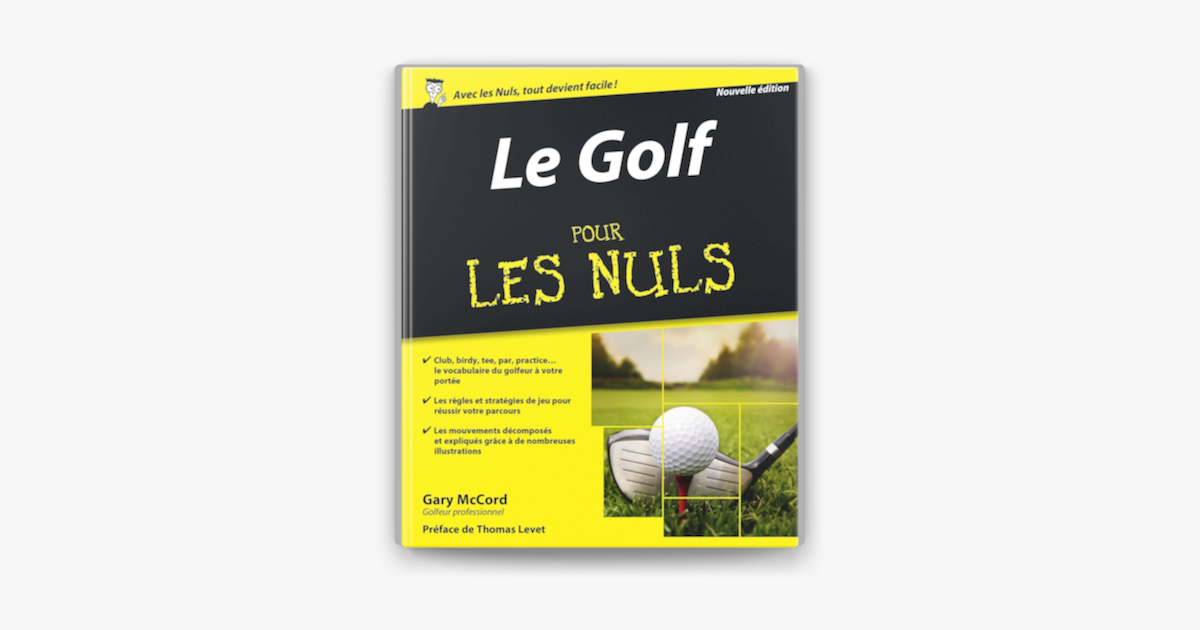 Le Golf pour les Nuls, nouvelle édition sur Apple Books