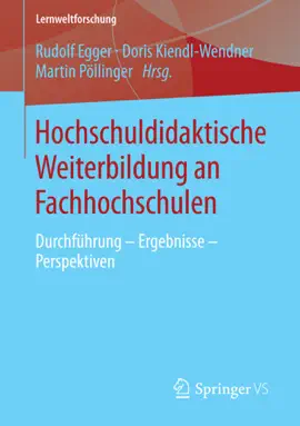 Read: Hochschuldidaktische Weiterbildung an Book Fachhochschulen