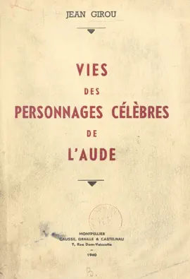 Read: Vies des Book personnages célèbres de l'Aude