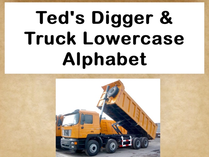 Ted's Digger & Truck Lowercase Alphabet