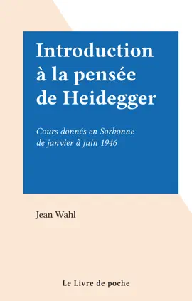 Read: Introduction à la pensée de Heidegger Book