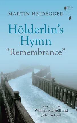 Read: Hölderlin's Hymn Book "Remembrance"